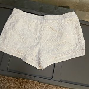 Lilly Pulitzer White Eyelet Shorts